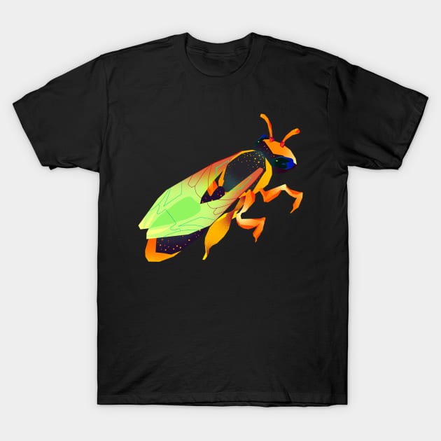 Bee Insect Bug Creature Galaxy T-Shirt by banditotees